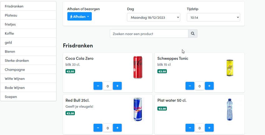 Het product verdwijnt van de website