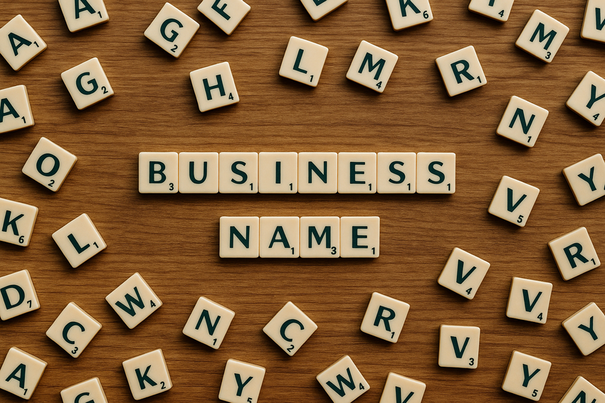 Business name met Scrabble